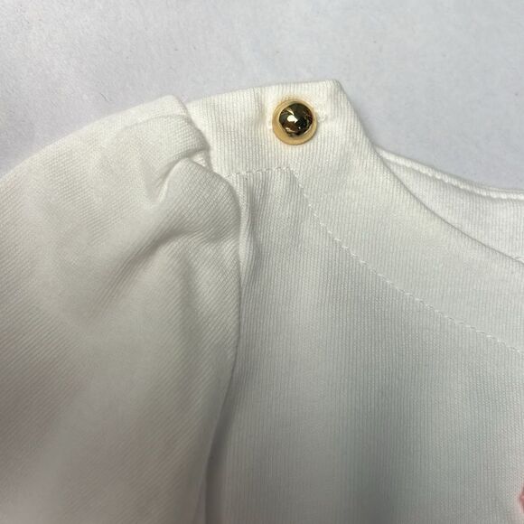 Janie and Jack 100049439  Girl White Floral Love Tee  NWT size 12-18 months - Picture 5 of 9